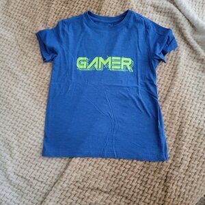 Cat & Jack Blue “GAMER” Graphic Tee | Boys Size S (6/7)